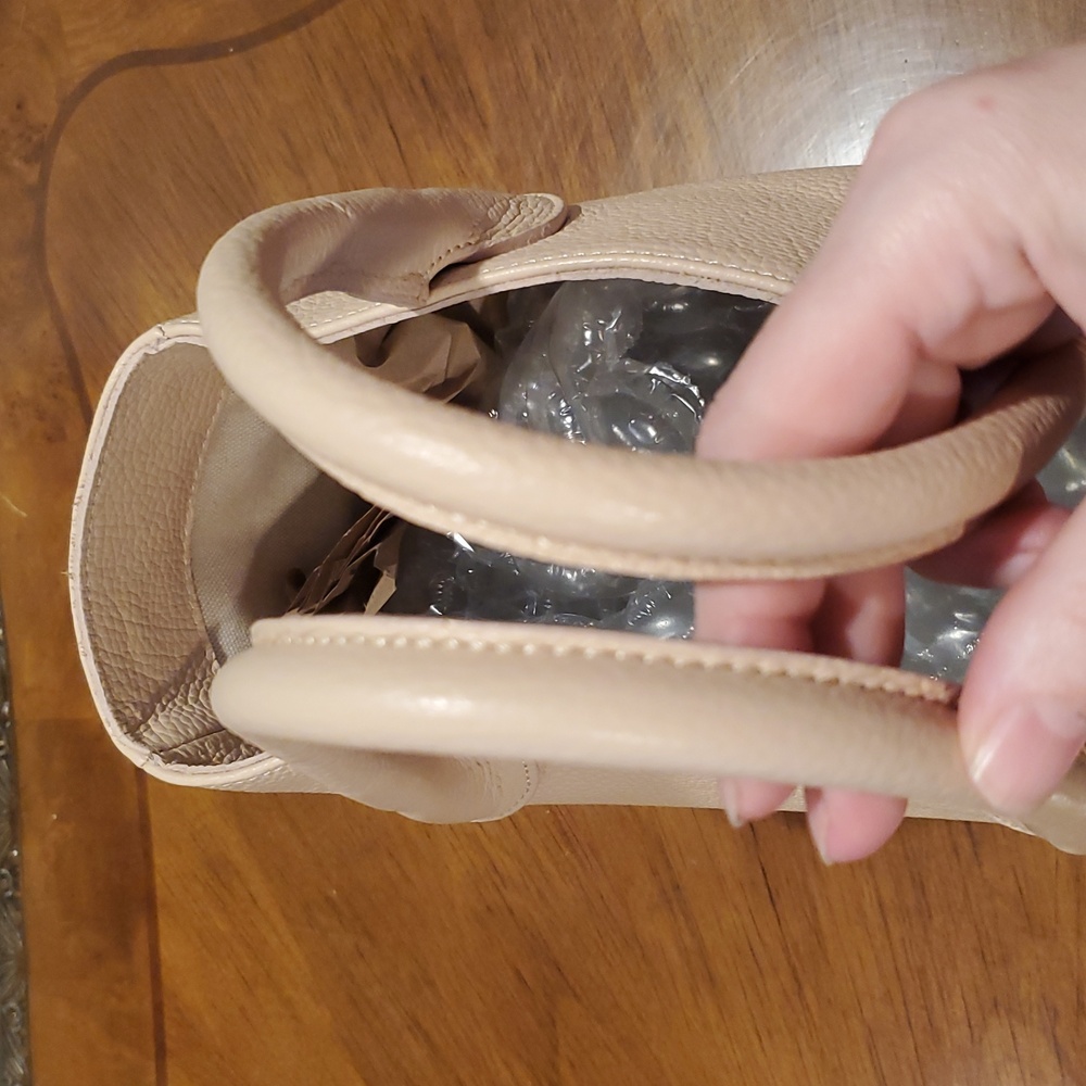 Mark & Graham Pale Blush Leather Tote - Picture 9 of 14